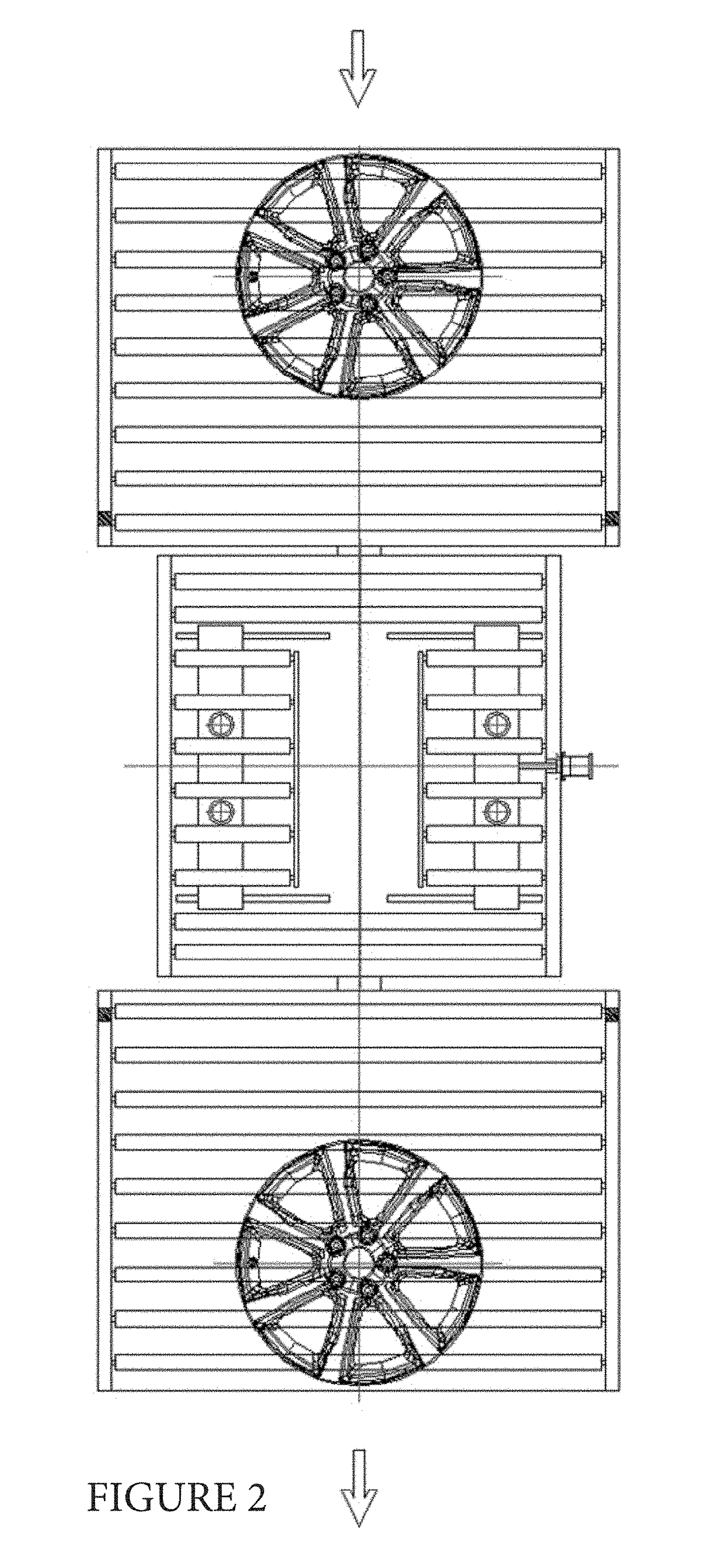 Wheel front burr cleaning device