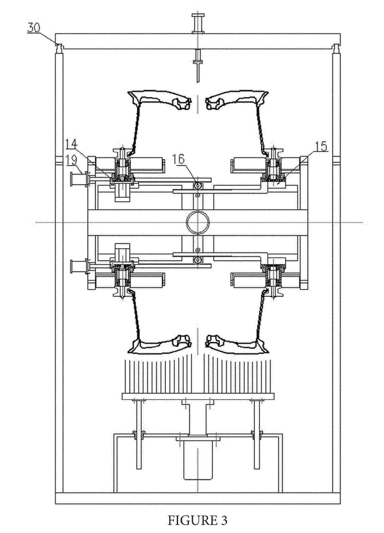 Wheel front burr cleaning device