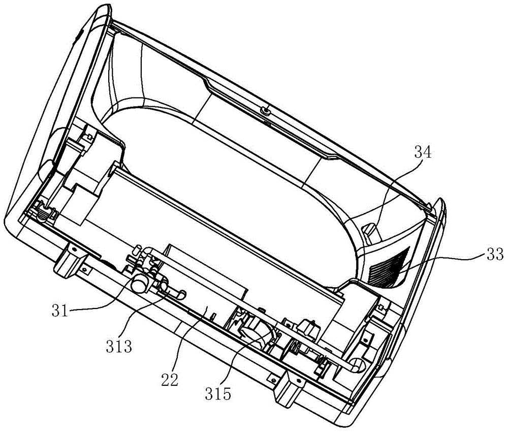 A washing machine with a hand rubbing device