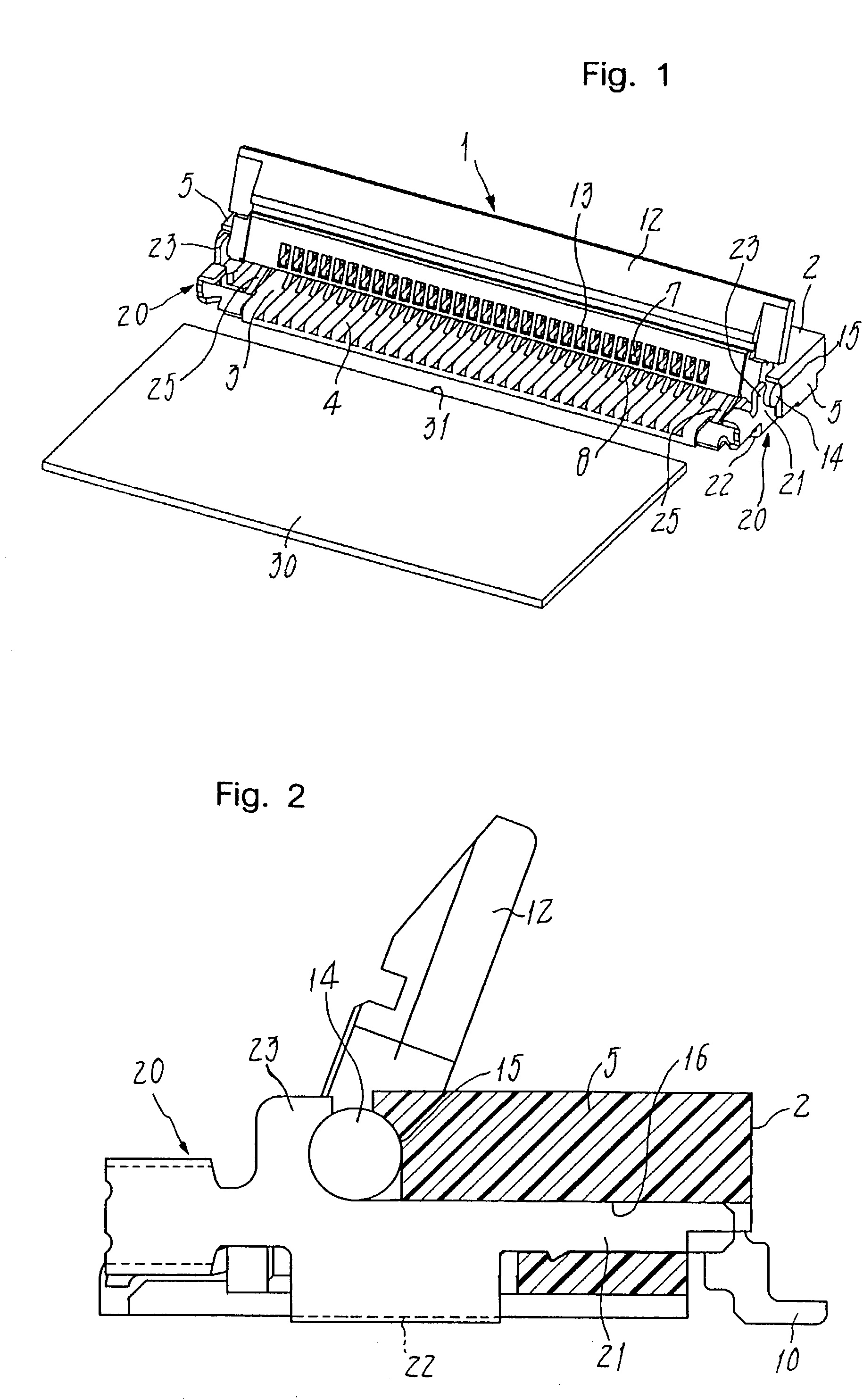 Connector for a flexible circuit board