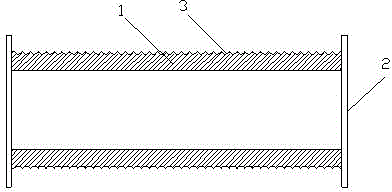 Steel wire rope winding drum used for hoisting machinery