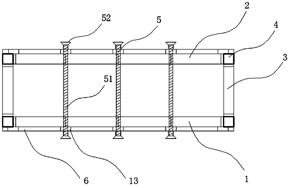 Assembly type building supporting frame body and assembling method