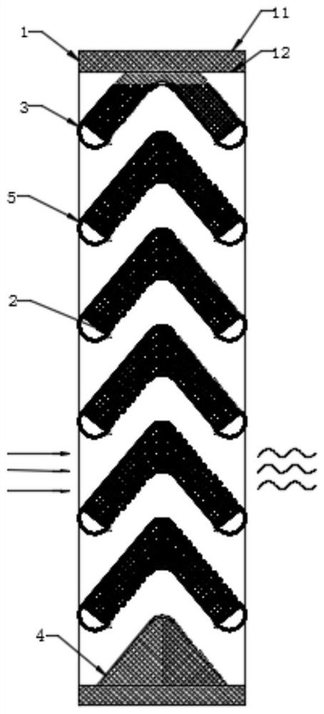 Low-resistance rainproof noise reduction device for air inlet