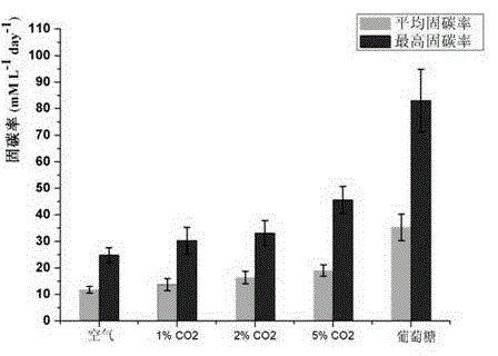 A strain using high concentrations of co  <sub>2</sub> Freshwater Chlorella exhibiting heterotrophic growth characteristics