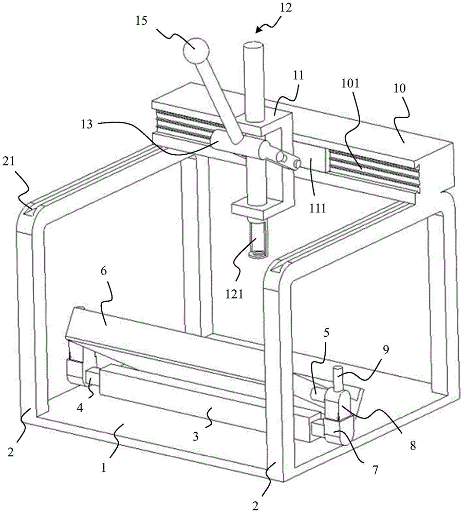 Installation device for engine valve spring upper gasket and lock clamp