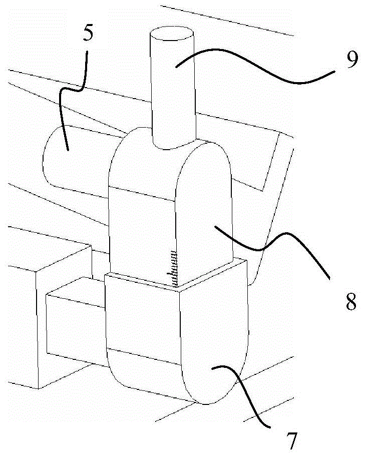 Installation device for engine valve spring upper gasket and lock clamp