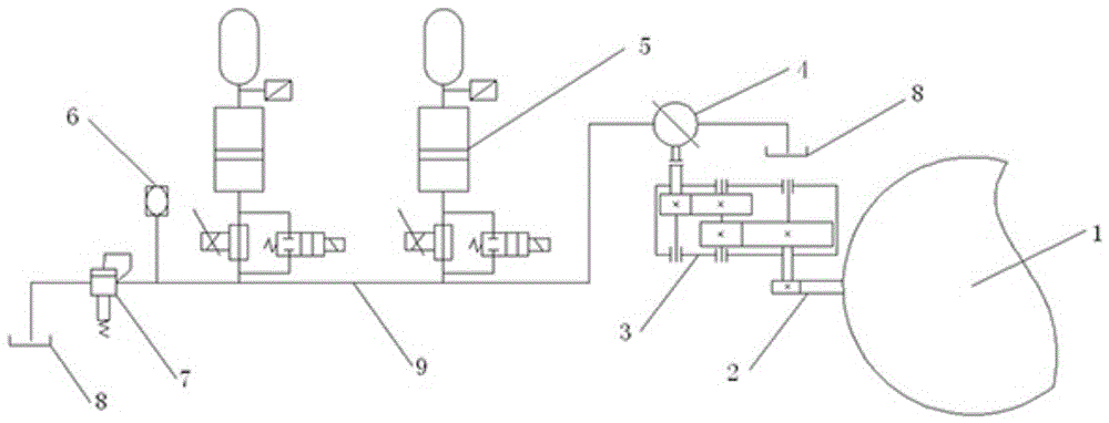 A working method of an energy-saving safety device for lifting and lowering an offshore platform