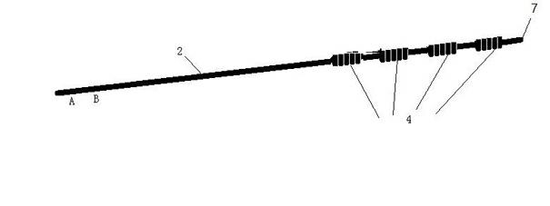 Stomach tube intubation depth identification device and manufacturing method thereof