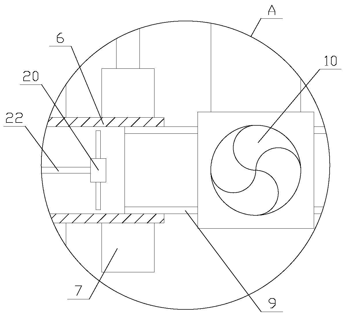 Street-applied lighting engineering equipment with good heat dissipation effect