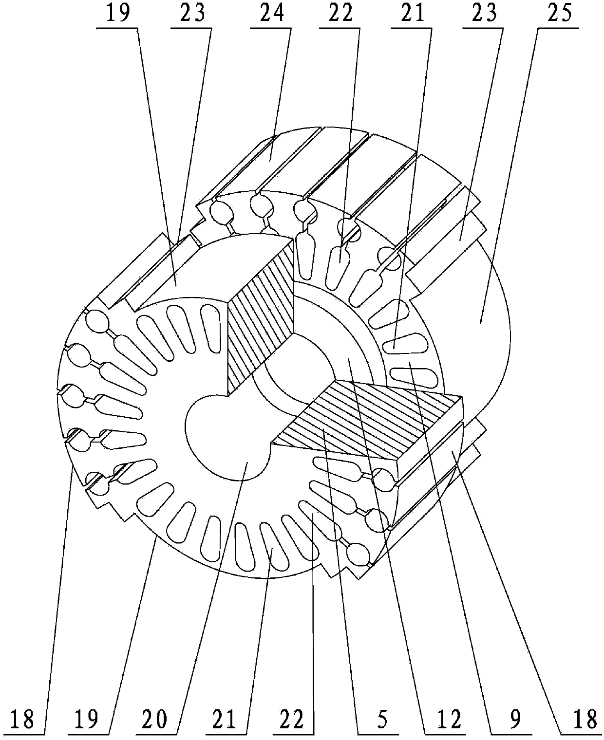 Double-magnetic-circuit asynchronous-starting permanent magnet synchronous motor rotor