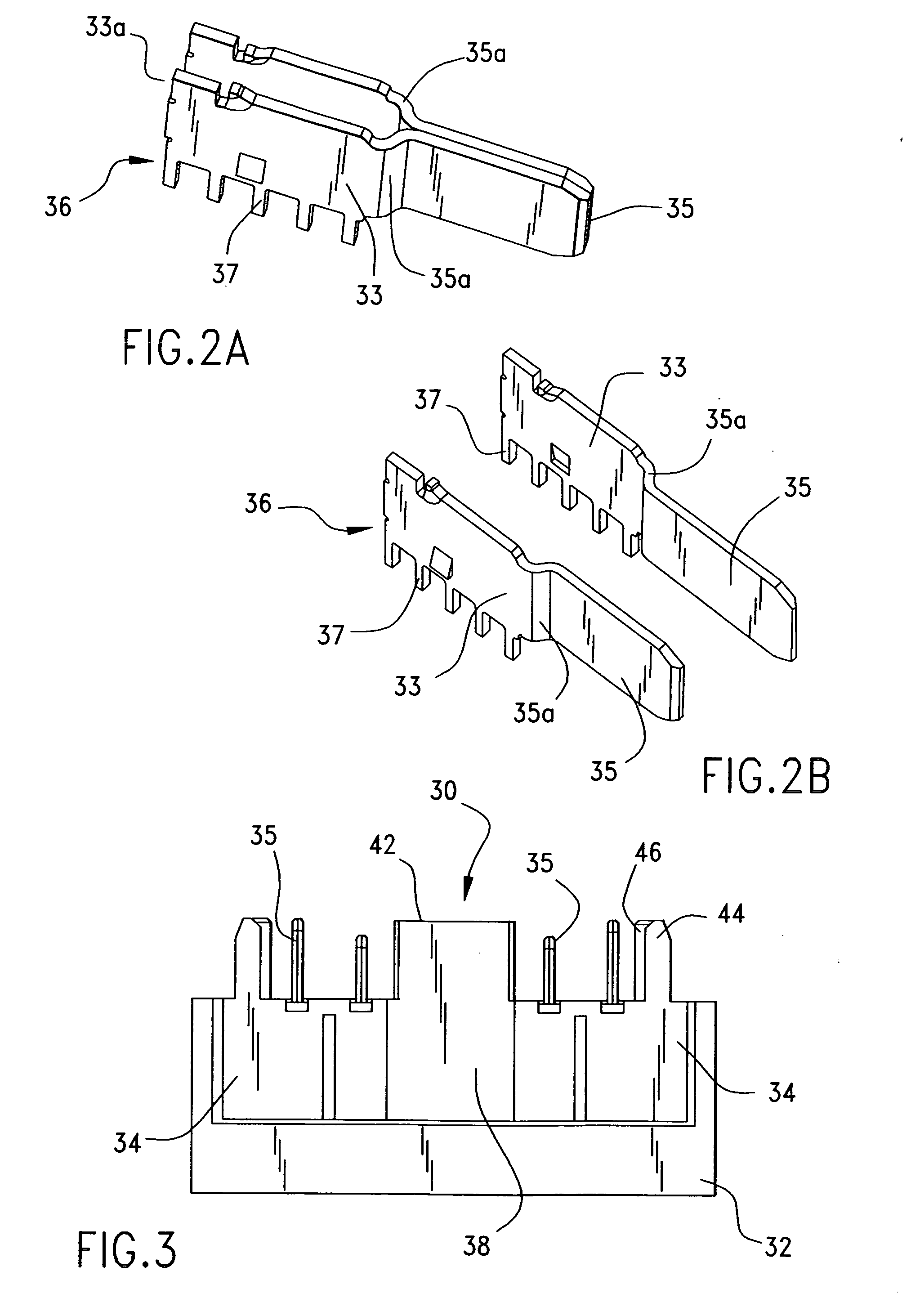 Power connector with integrated signal connector