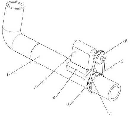 Non-metallic pipe surface temperature nondestructive measurement device