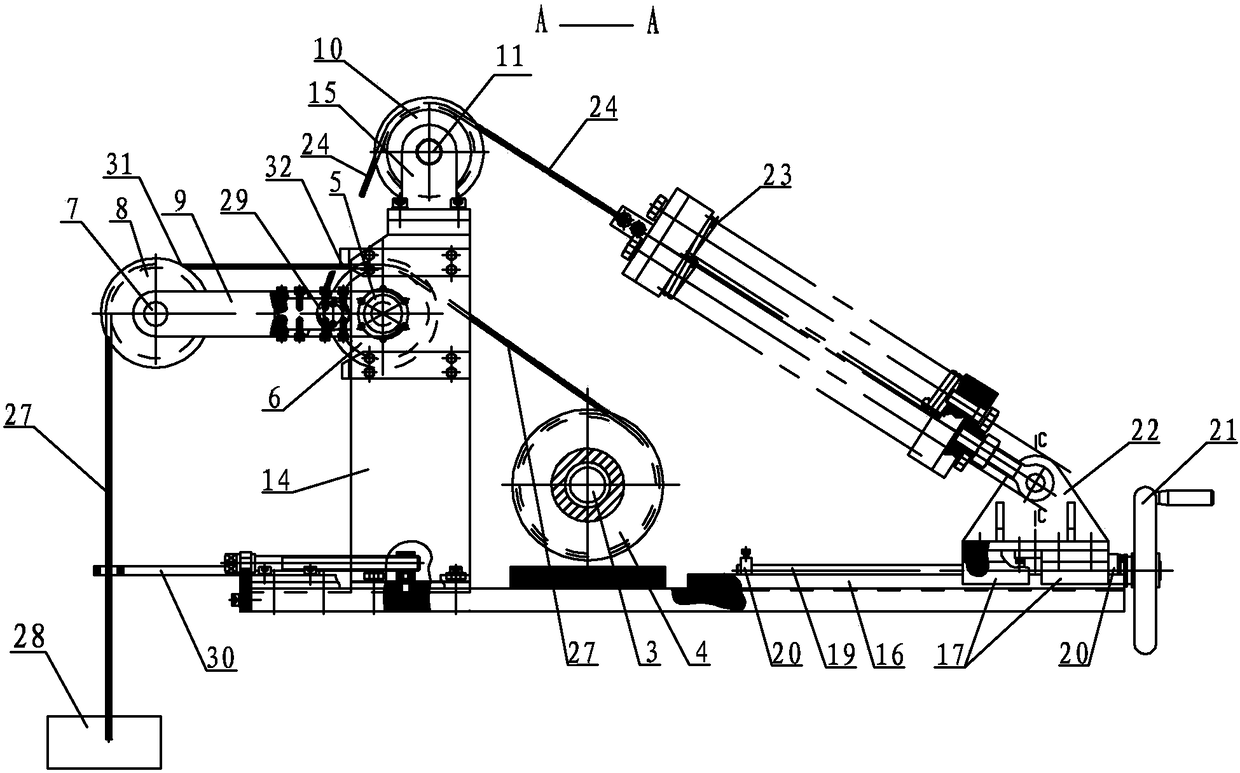 A Microgravity Simulated Tension Control Mechanism with Large Range Adjustable Load