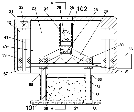 Garbage collection and treatment device applicable to water surface