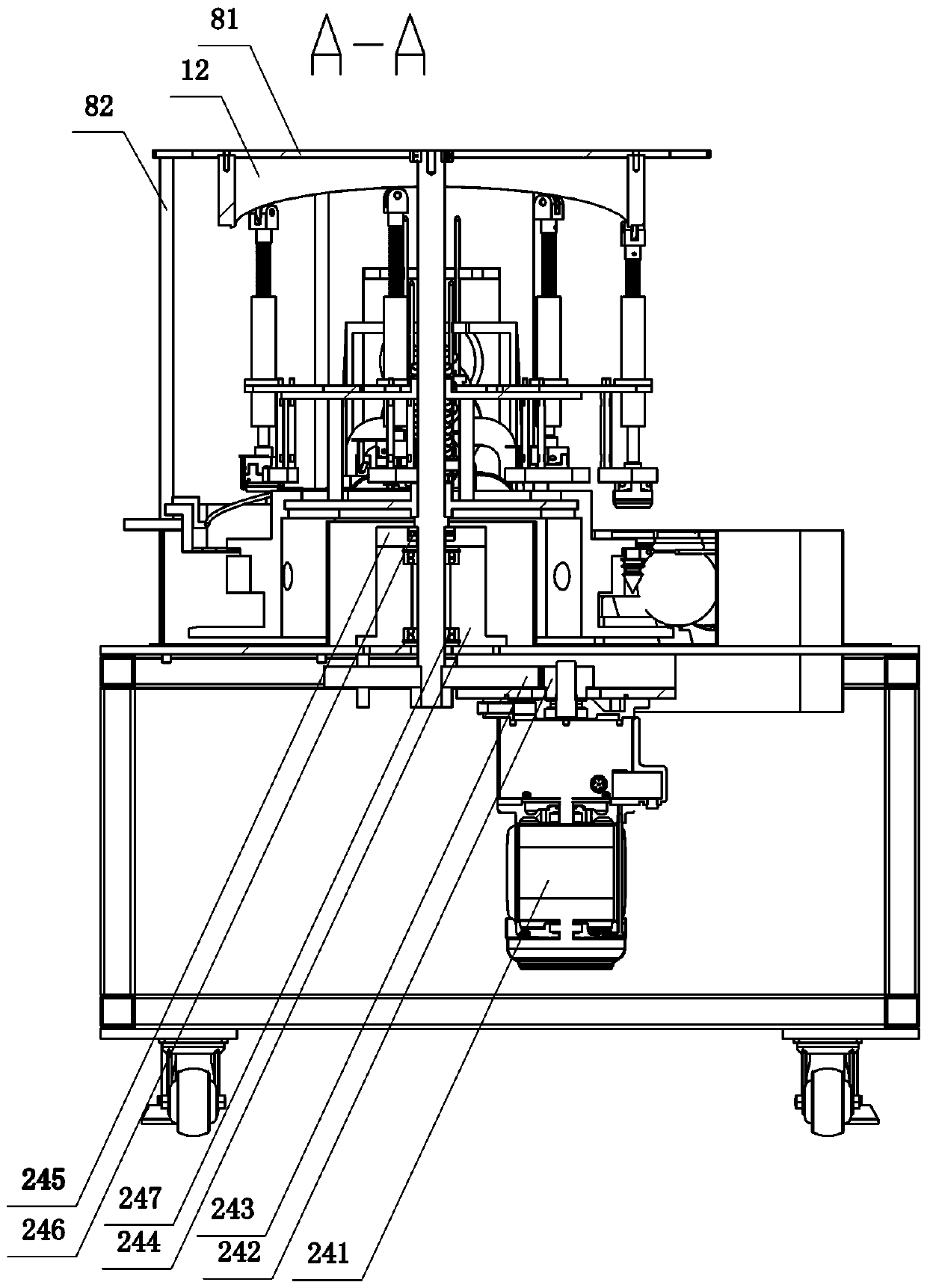 Equipment for automatic pressing fit of multi-specification crystal balls and ceramic interiors