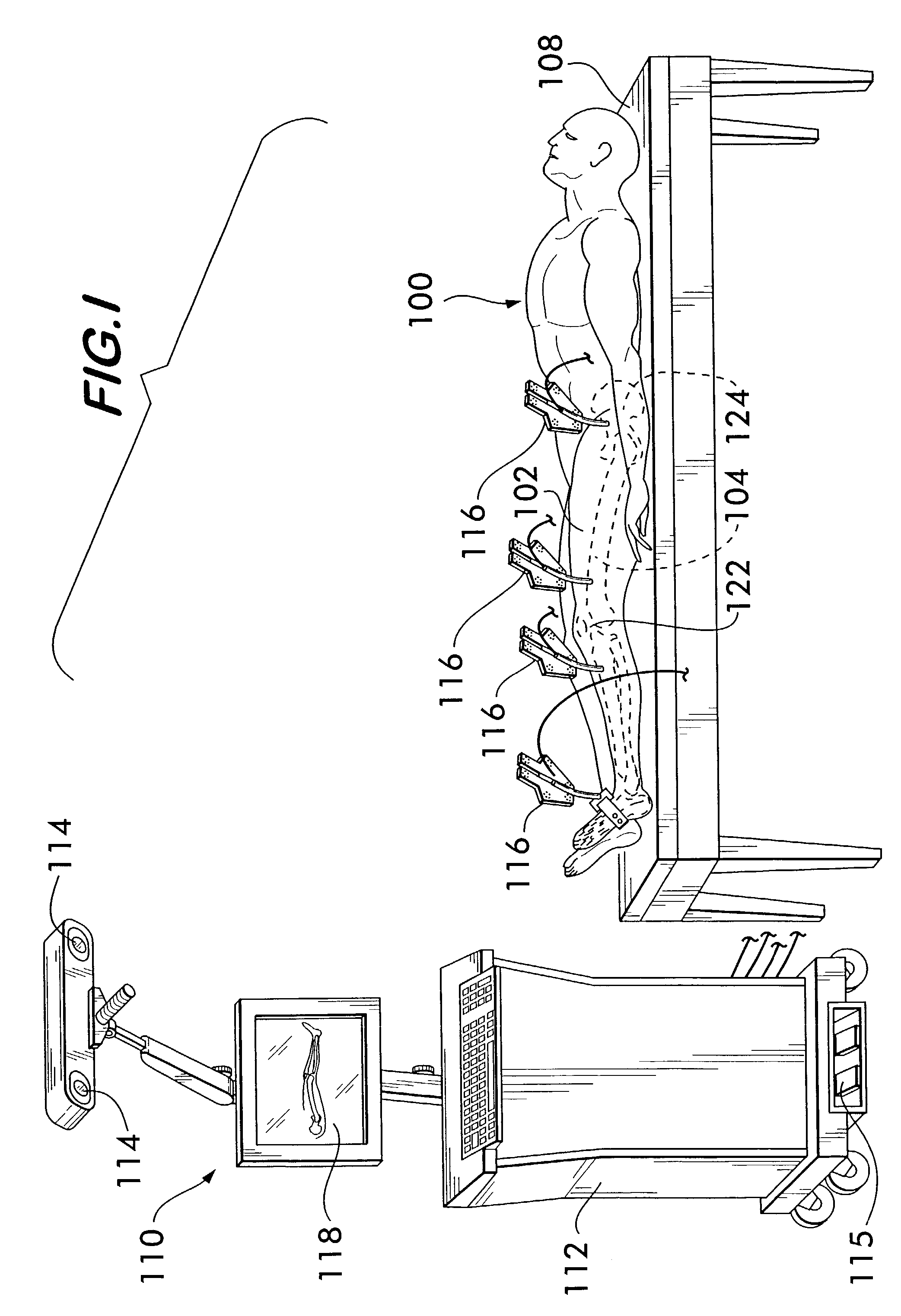 Localization device display method and apparatus