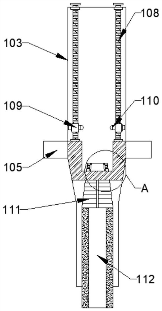 A device for raising ornamental bamboo seedlings capable of reducing root packing