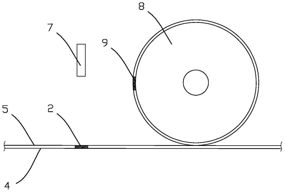 Positioning printing method for glue dripping label