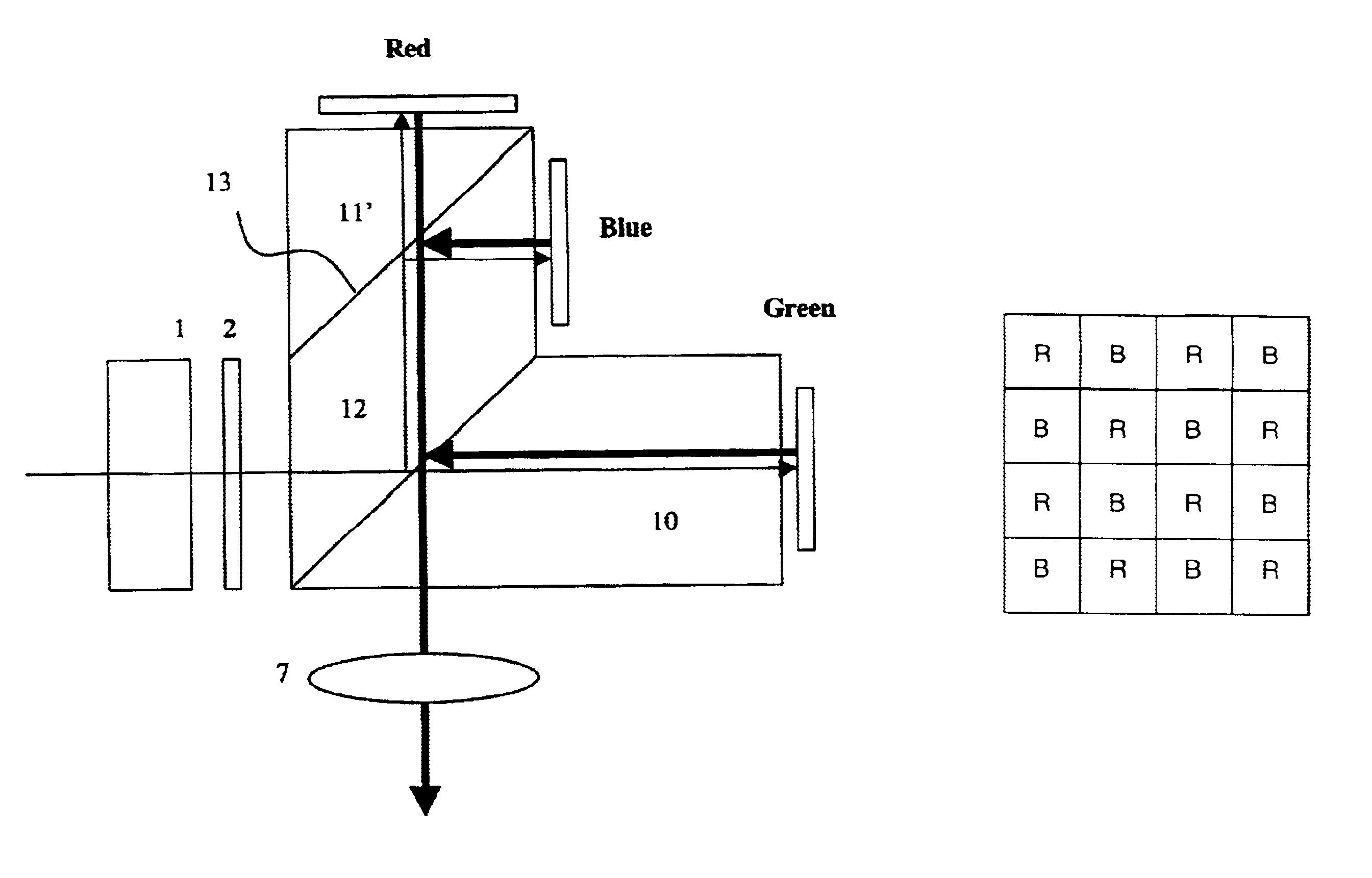 Optical systems for liquid crystal display projectors