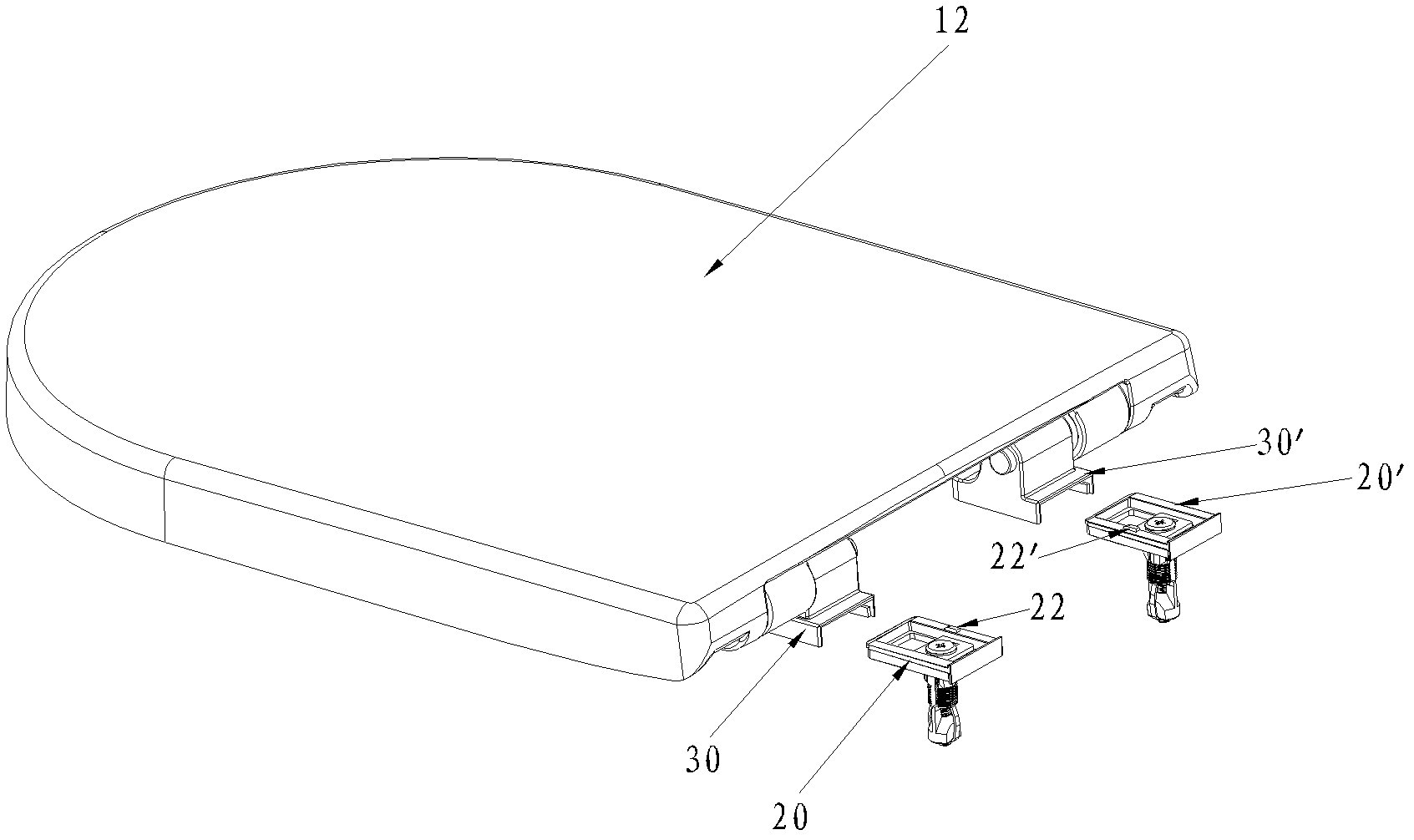 Toilet cover plate capable of being rapidly assembled or disassembled