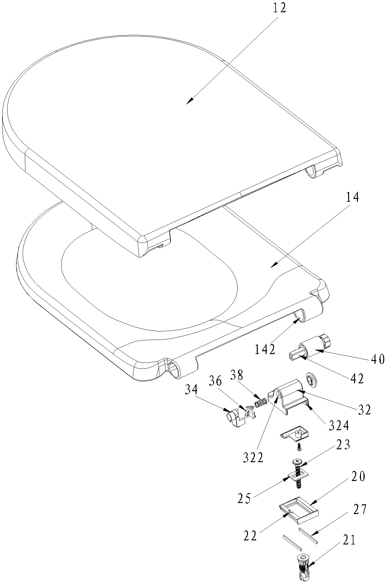 Toilet cover plate capable of being rapidly assembled or disassembled