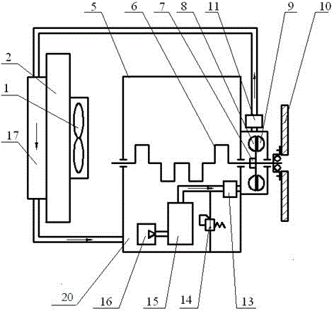 Hydraulic speed retarding device adopting engine oil as medium