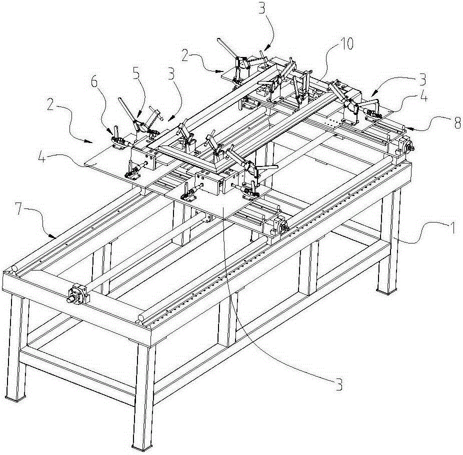 Welding and positioning tool for air conditioner air return net frame