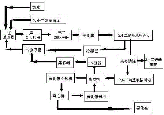 2,4-dinitraniline continuous ammonification production technology