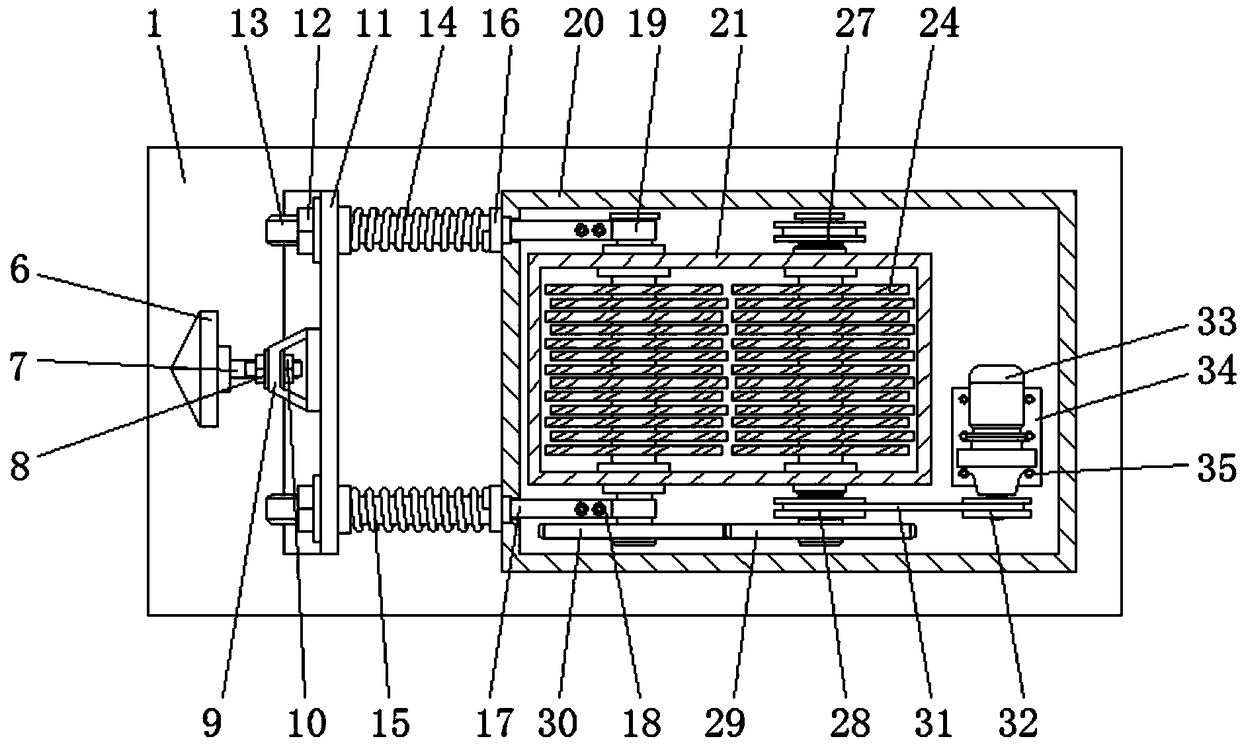 Chemical mechanical device with rotational speed fuzzy control and dust prevention