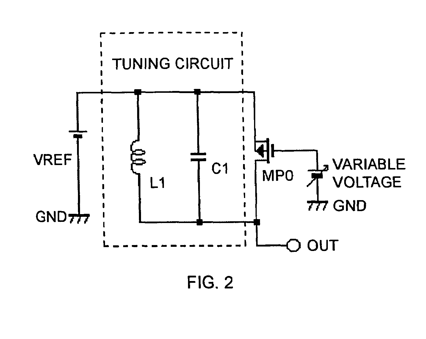 Tuning circuit with amplitude attenuation function and integrated circuit for radio communication apparatus