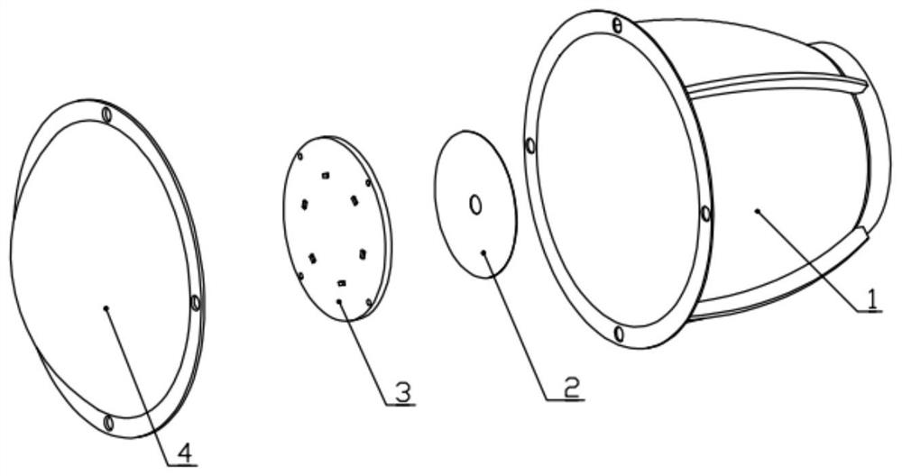 Vehicle LED lamp based on 3D printing and liquid cooling system thereof