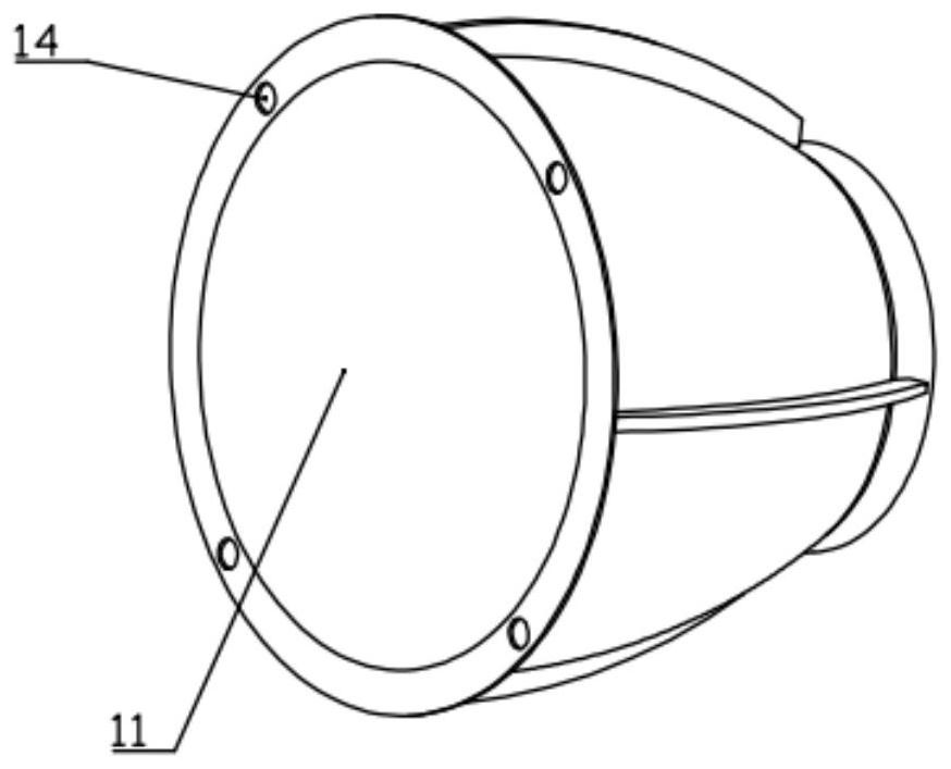 Vehicle LED lamp based on 3D printing and liquid cooling system thereof