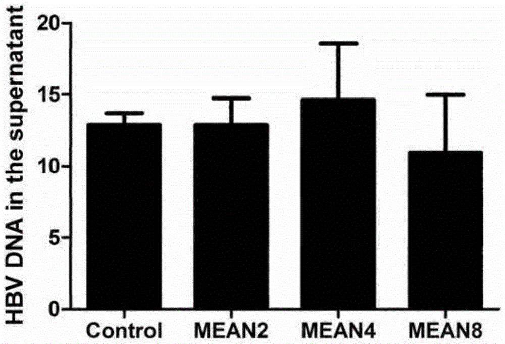 Application of compound mean in the preparation of anti-hbv medicine