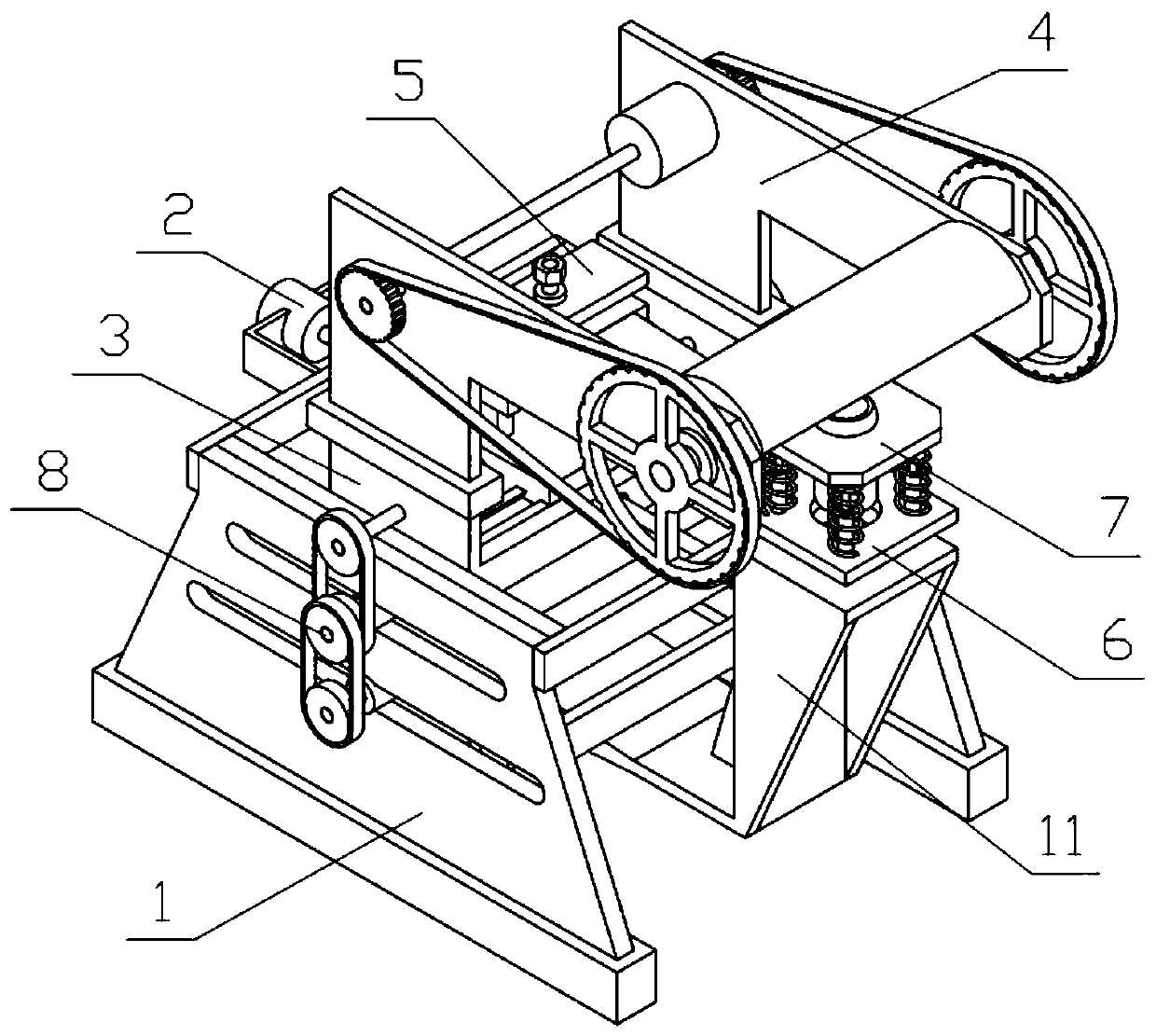 A five-axis stamping robot