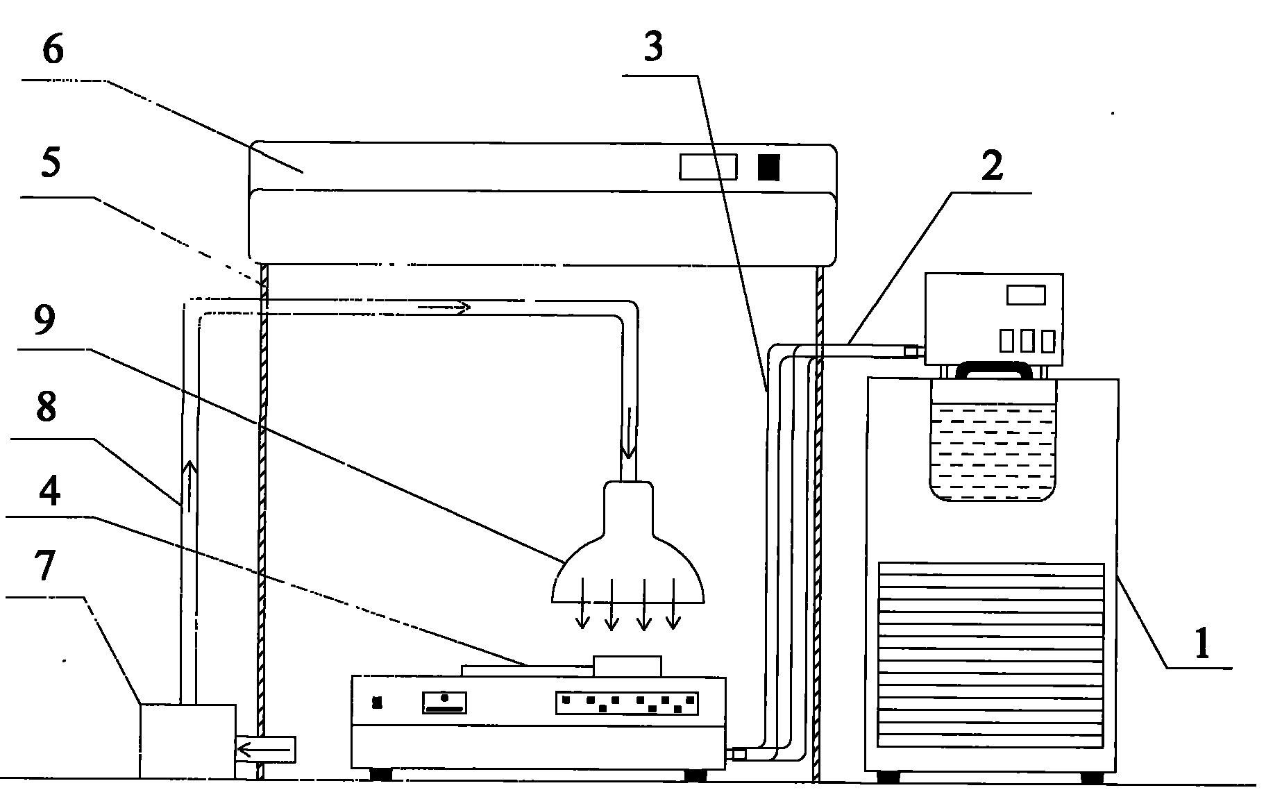 Combined type refrigerant low-temperature flash point testing system