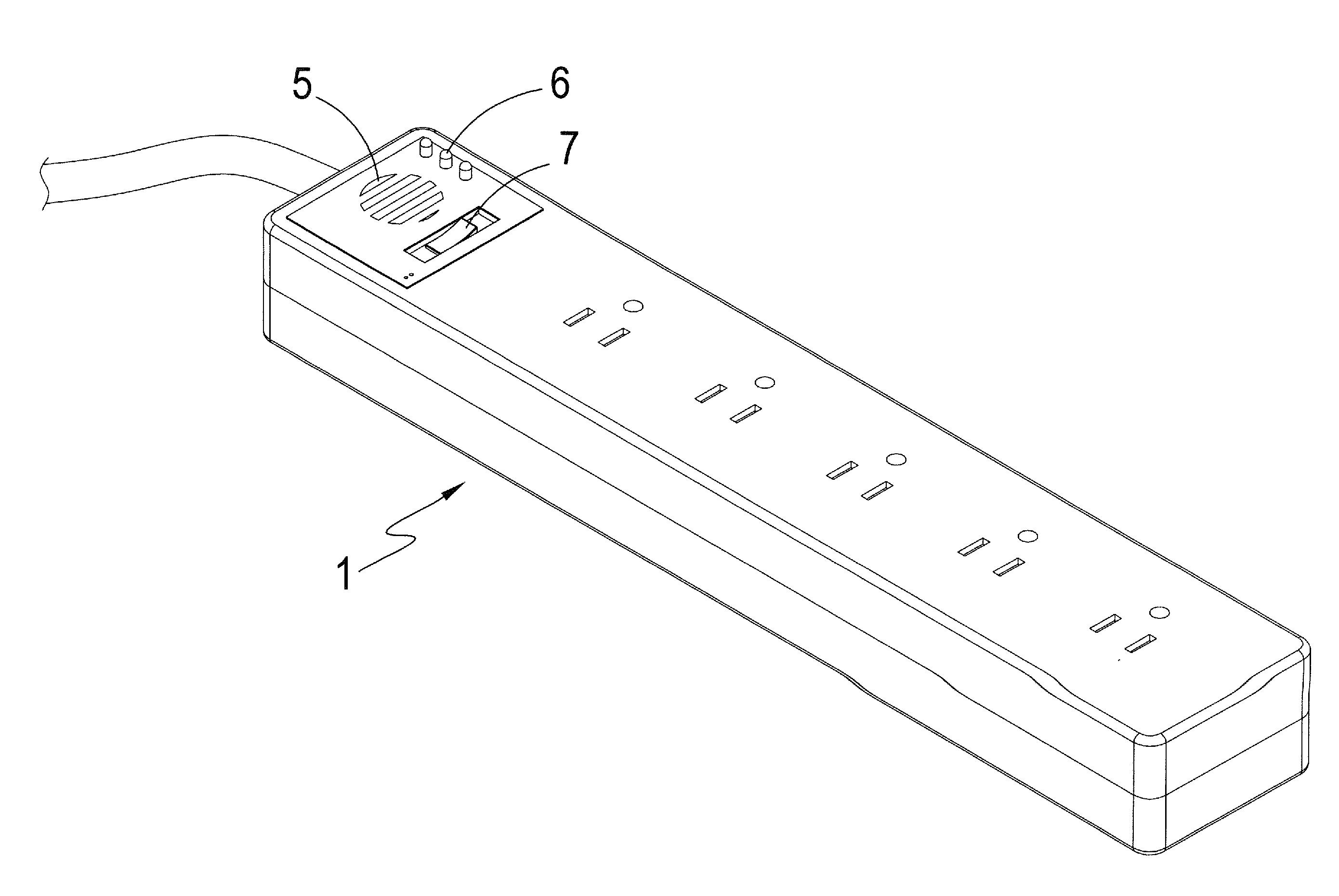 Power socket temperature alarm device