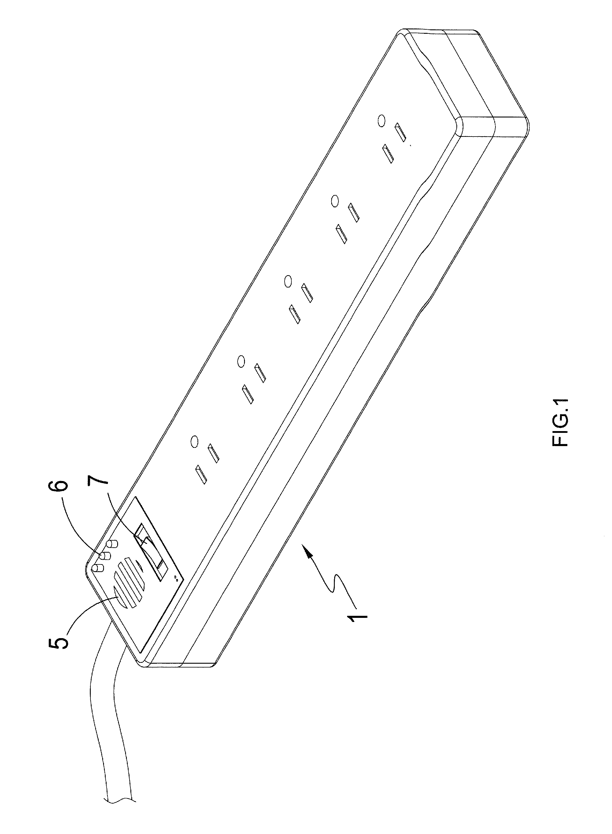 Power socket temperature alarm device