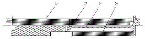 Face angle testing device of rotary tool