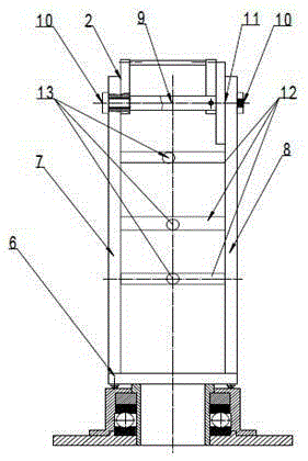 Face angle testing device of rotary tool