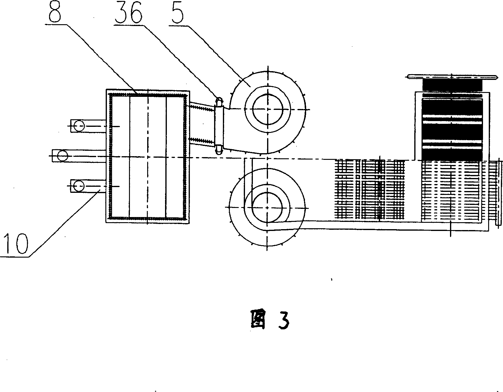 Straw circulation fluidized-bed combustion boiler