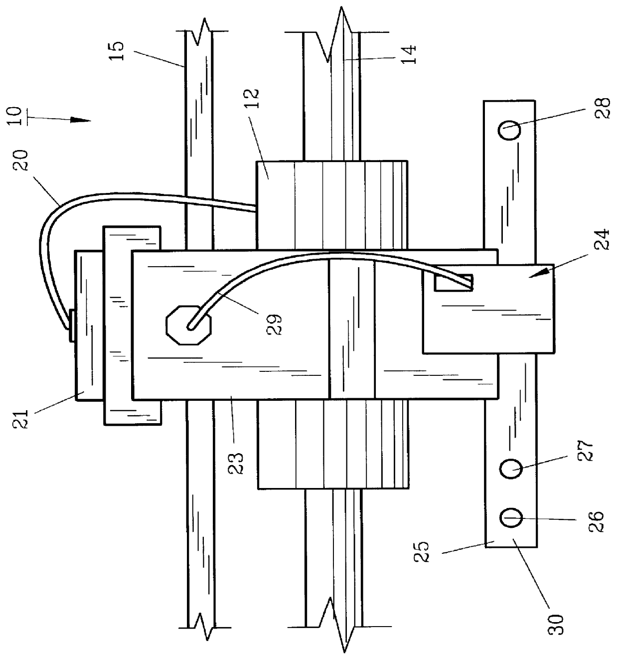 Flat bed yarn measuring device and method