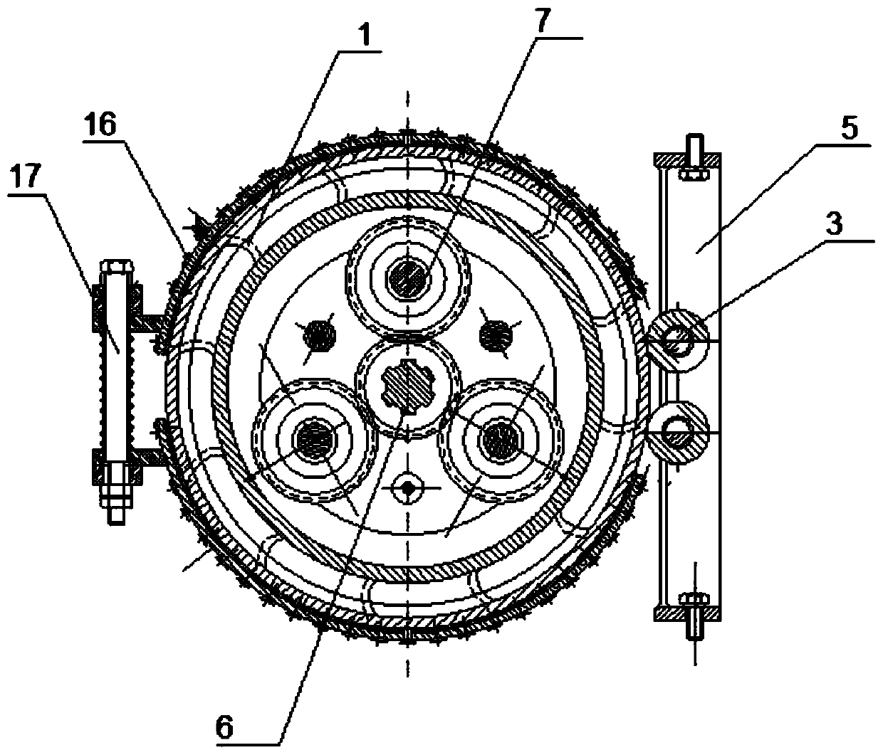 Mixing device for canned painting pigment production