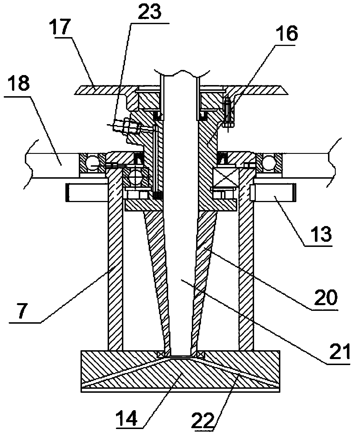 Mixing device for canned painting pigment production