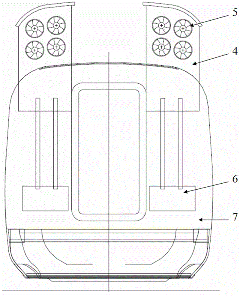 High-speed train wind resistance brake energy conversion device and high-speed train