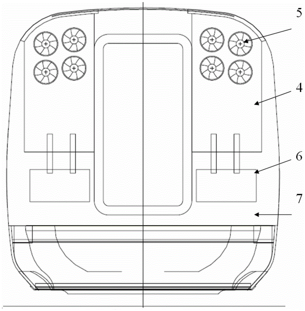 High-speed train wind resistance brake energy conversion device and high-speed train