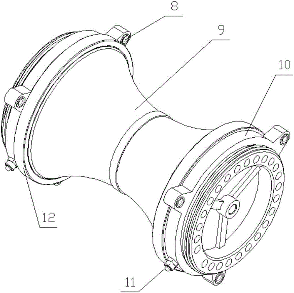 Air joint type flexible mechanical arm based on rope drive