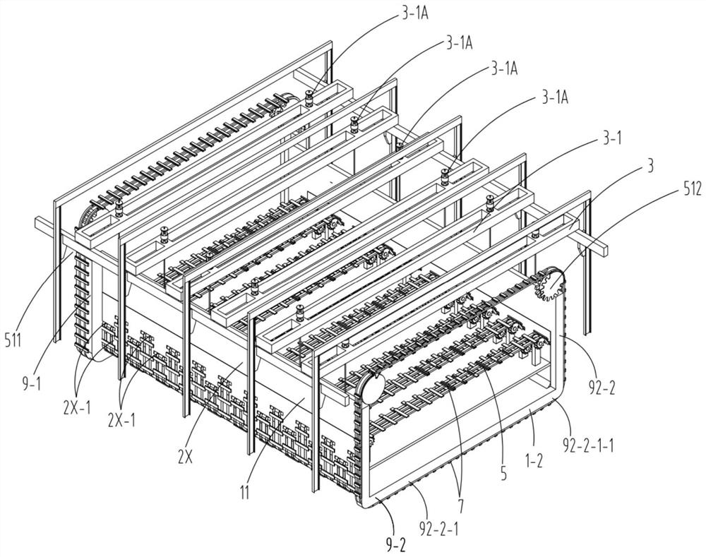 Sinking construction device for cast-in-place underground building