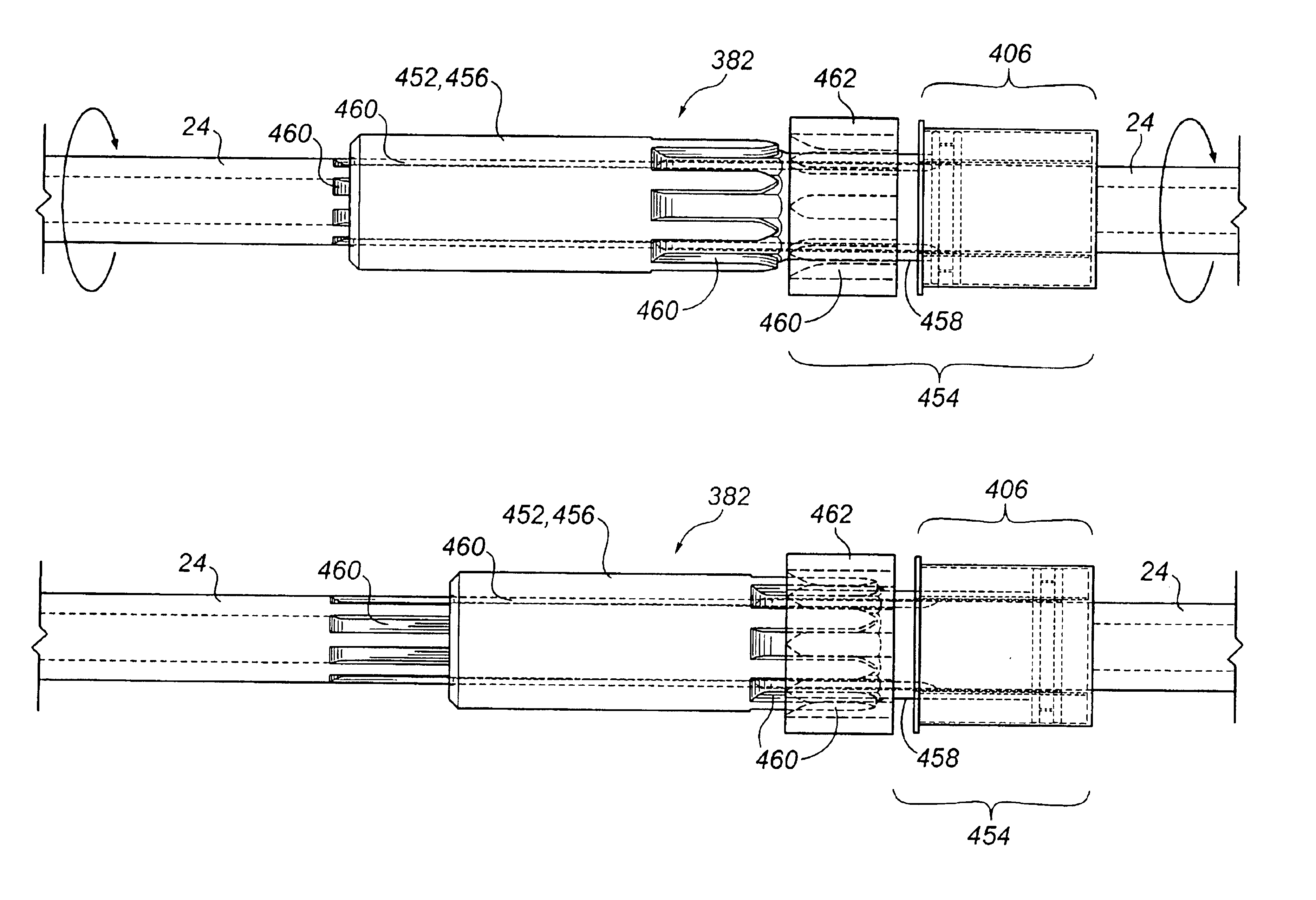 Drill tool shaft-to-housing locking device