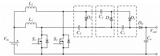 High-gain interleaving boost converter