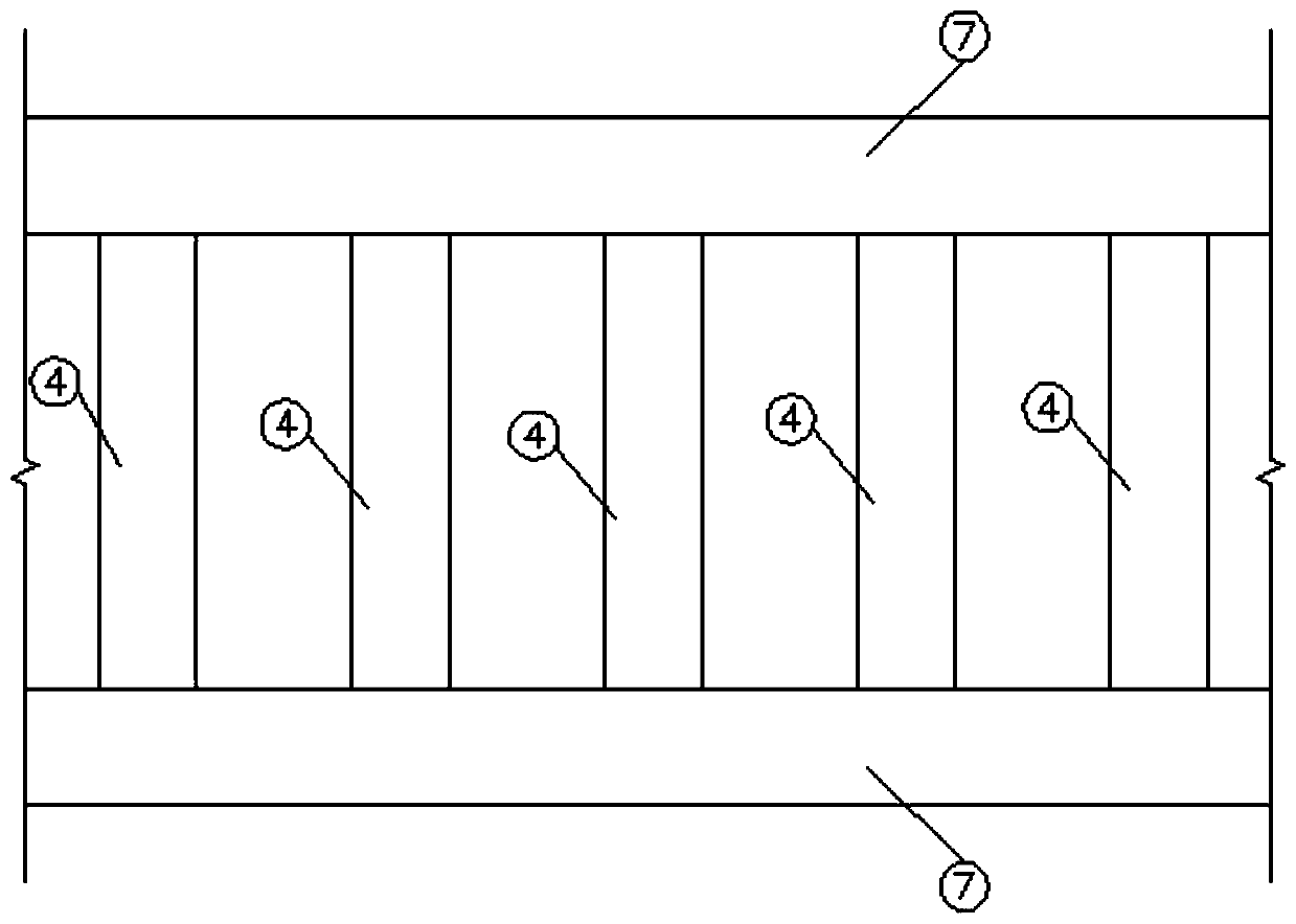 High-speed maglev track and bridge beam part structure containing longitudinal-cross beam type track section